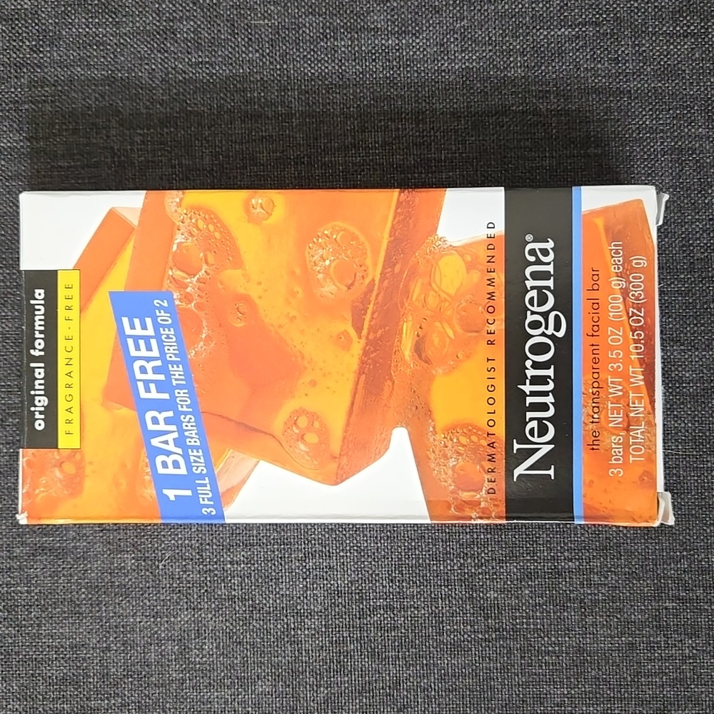💥Neutrogena Pack Of 3 Fragrance Free Facial Bars